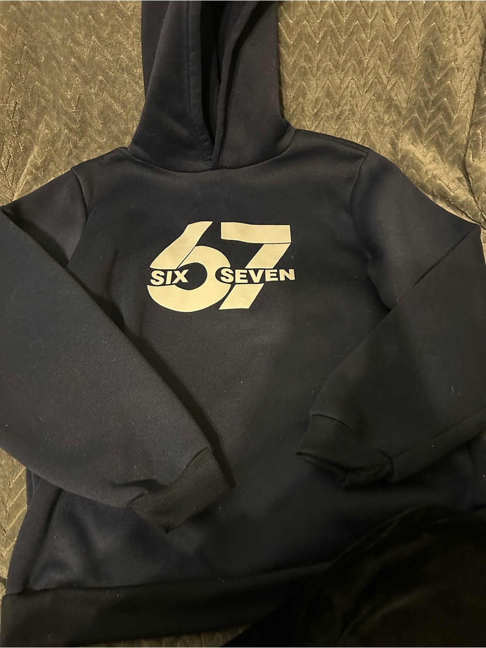 Kids' Black '67' Graphic Hoodie